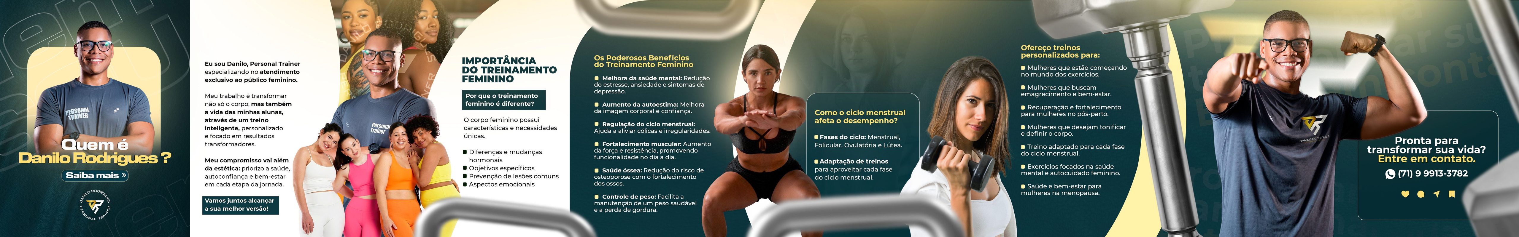 Carrossel de 8 slides para Danilo Rodrigues, personal trainer