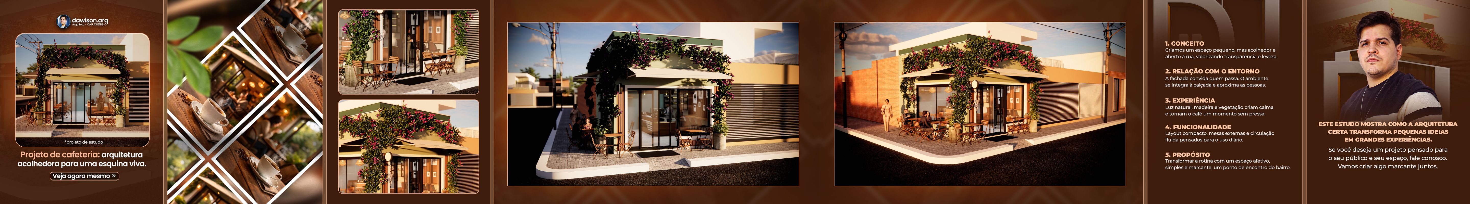 Carrossel projeto de cafeteria