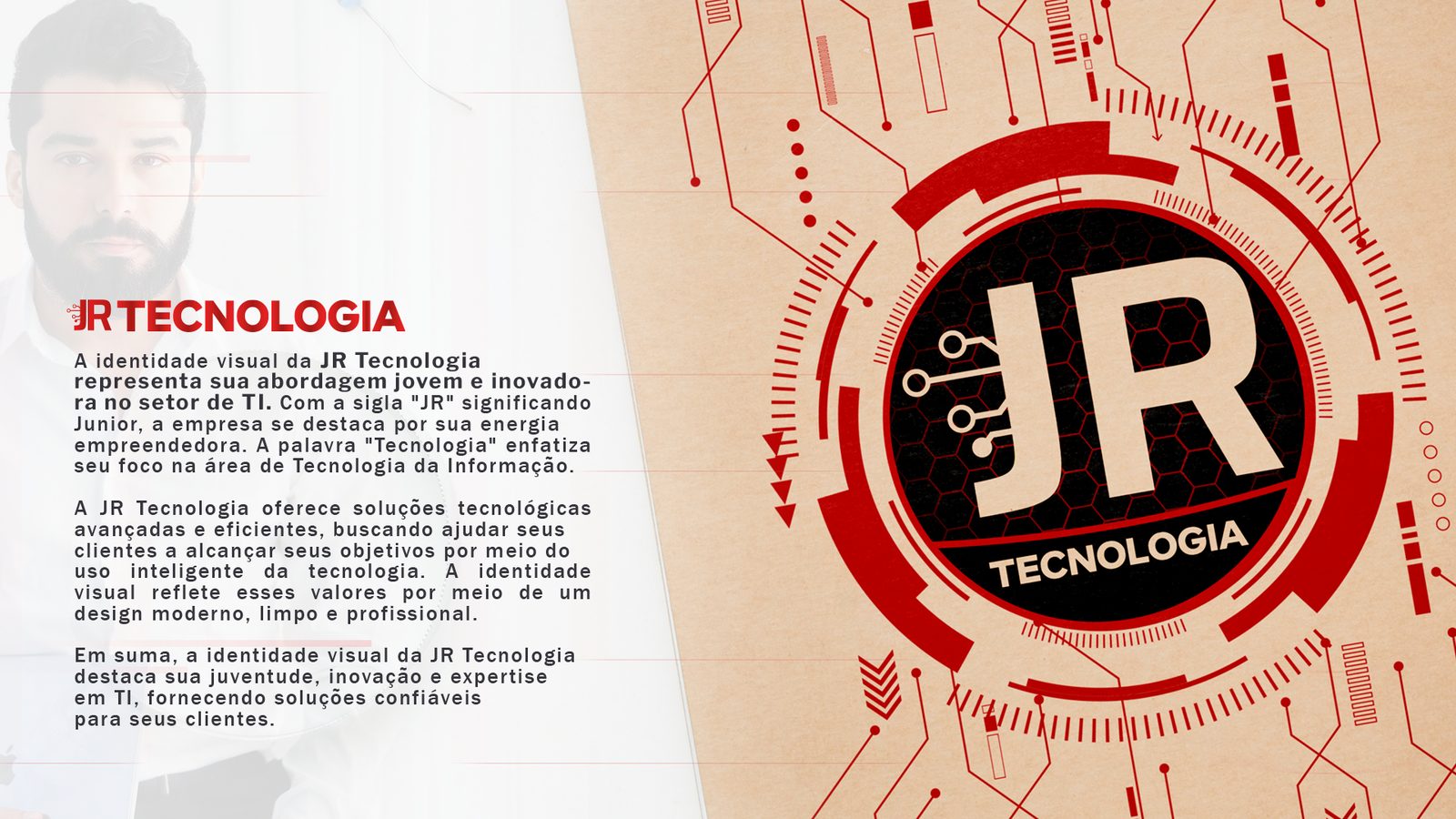 Identidade visual JR Tecnologia