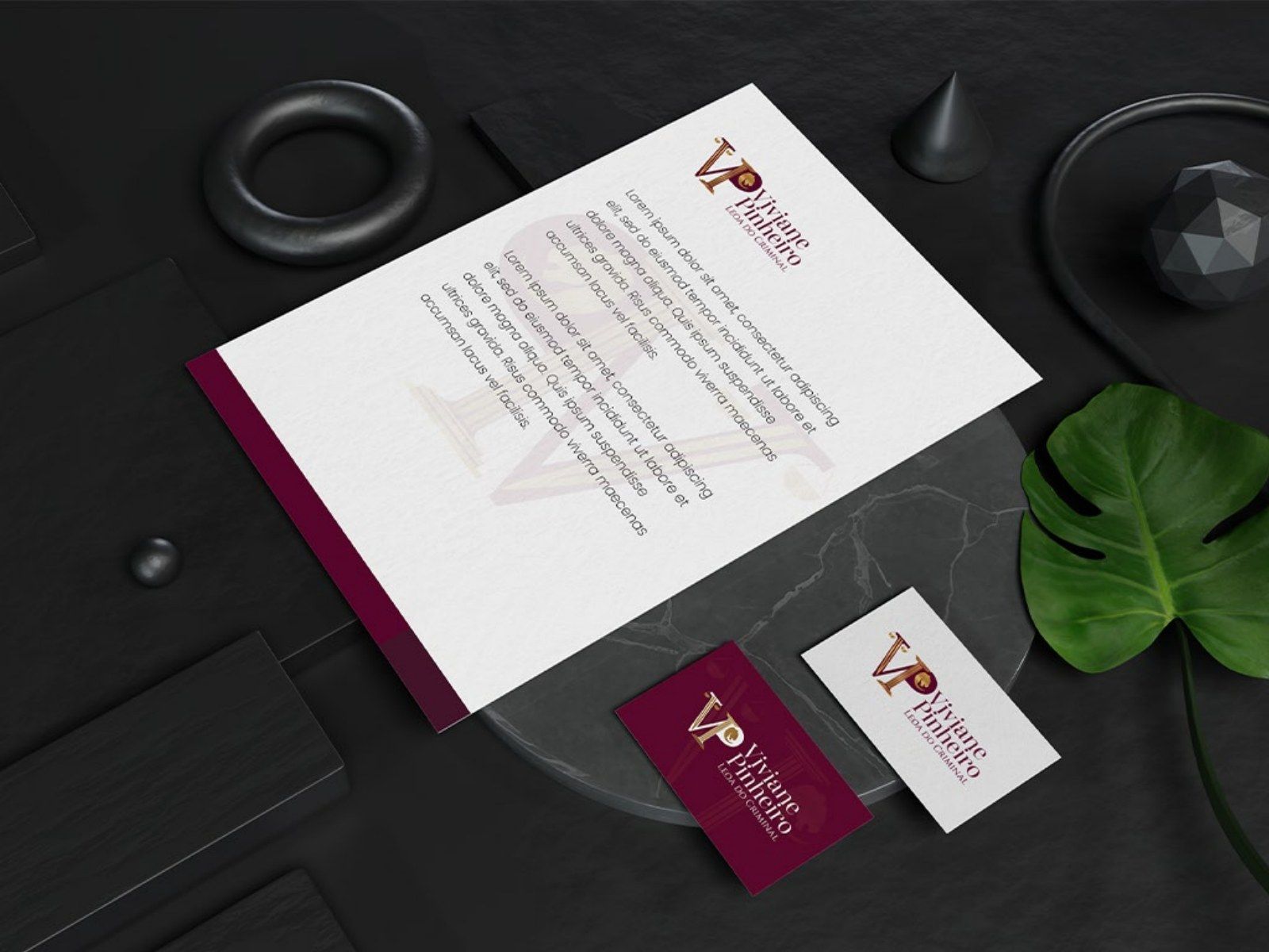 Identidade visual Viviane Pinheiro