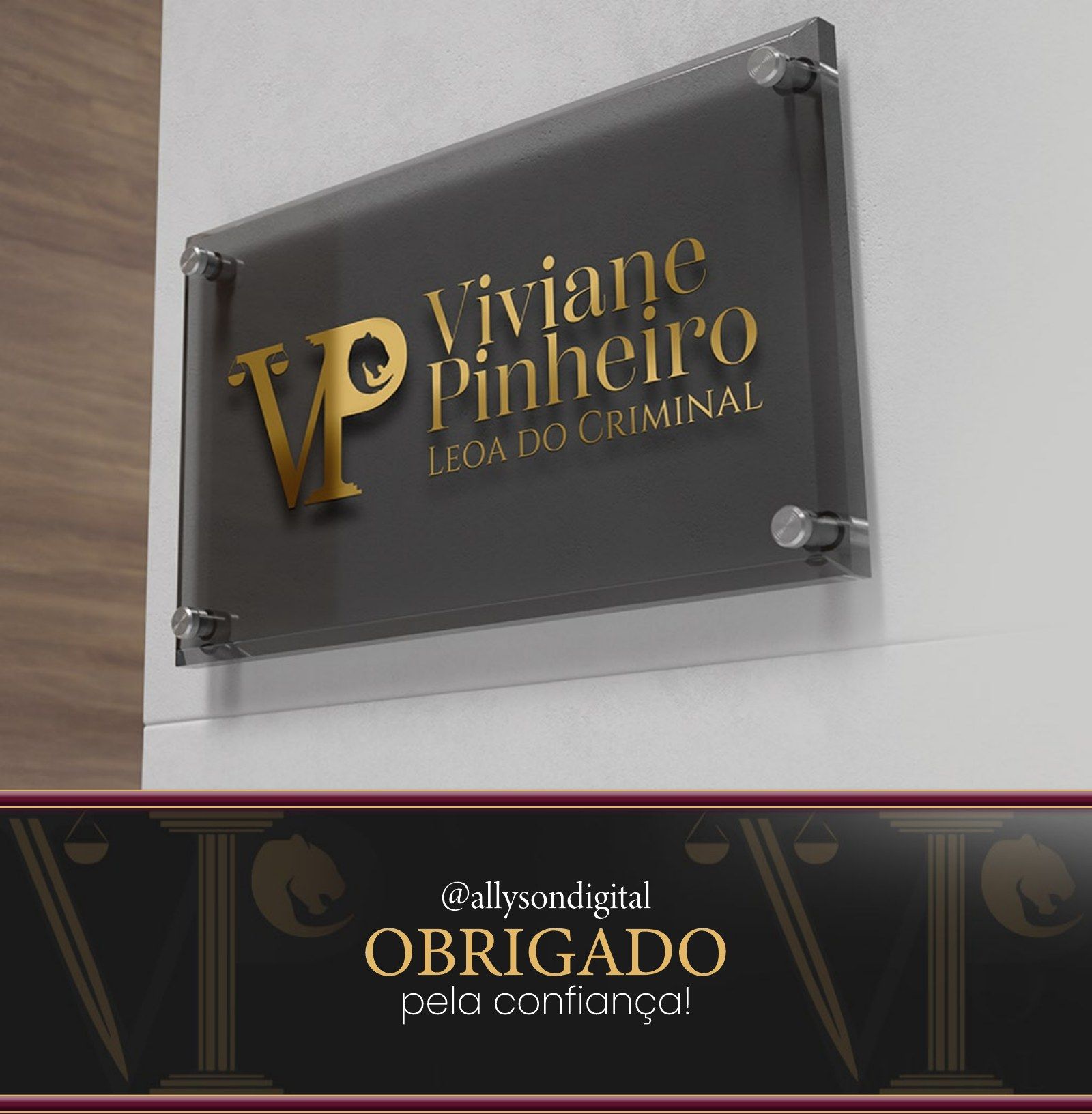 Identidade visual Viviane Pinheiro
