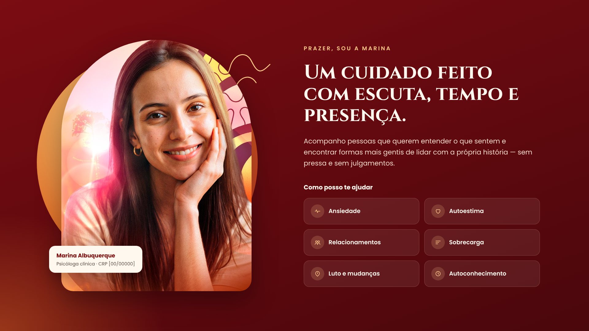 Marina Albuquerque: Sobre e como posso ajudar